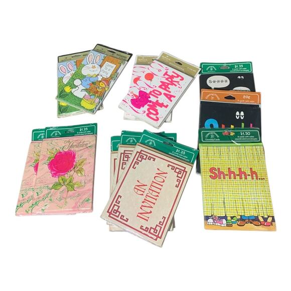 Vtg Sealed Hallmark/ Drawing Board Party Invitations Bundle 12 Packs NOS (96 ct) - Picture 1 of 13